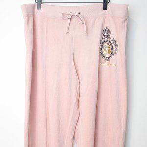 Juicy Couture Silver Pink Velour D/S DS Pants
